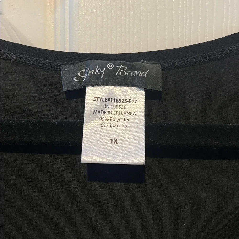 Slinky Brand Black Flared Sleeve Blouse - Picture 2 of 3